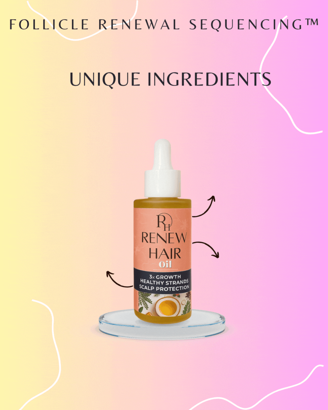 Hair oil application process